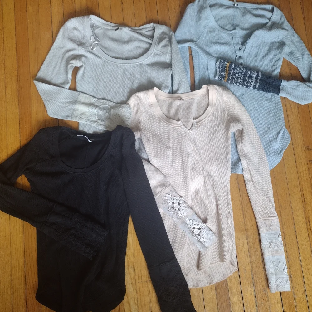 Bundle Of 4 Free People Thermals, Great Condition - Picture 1 of 5